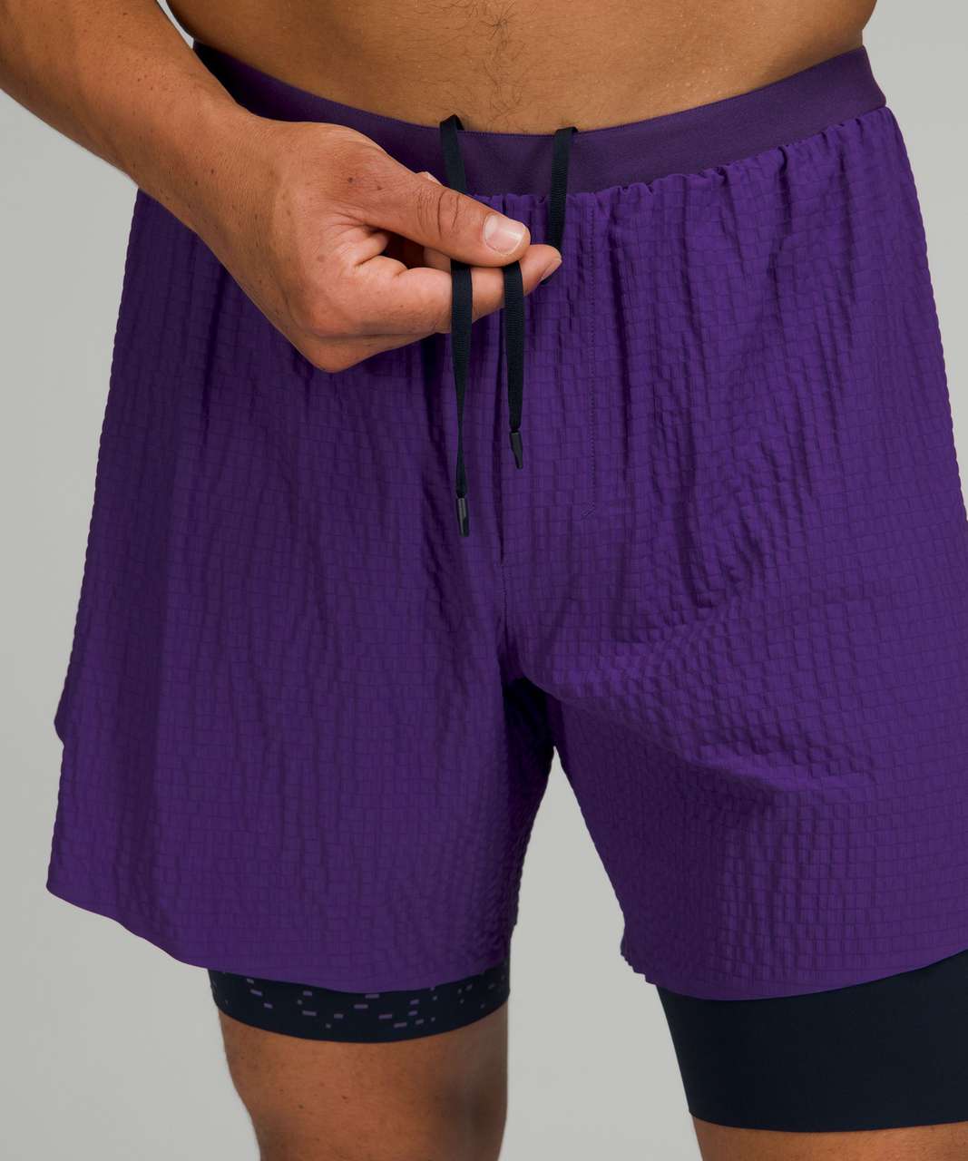 PURPLE + CITRON MONOGRAM SHORTS *online exclusive* – BARRAGÁN