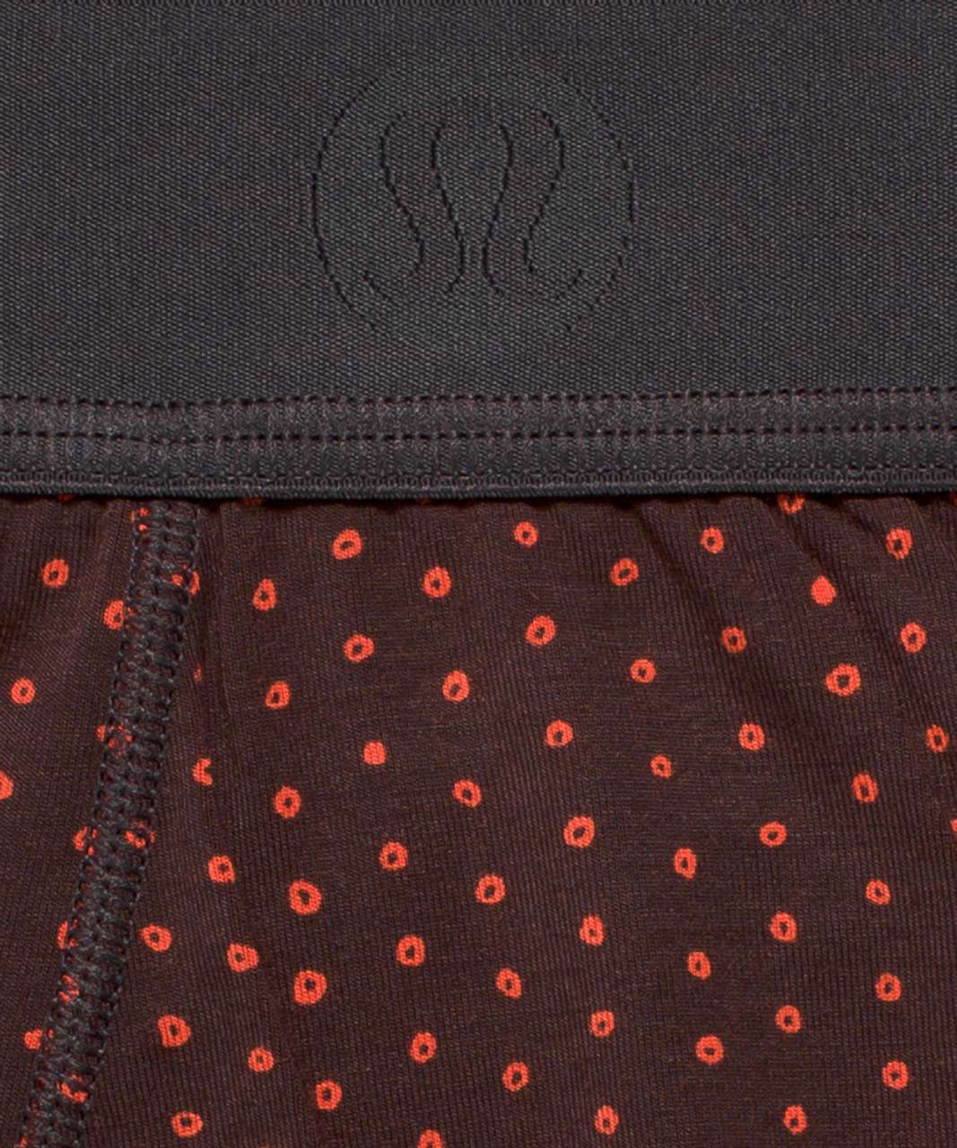 Lululemon Always In Motion Boxer 7" - Doodle Dot Autumn Red Black Granite