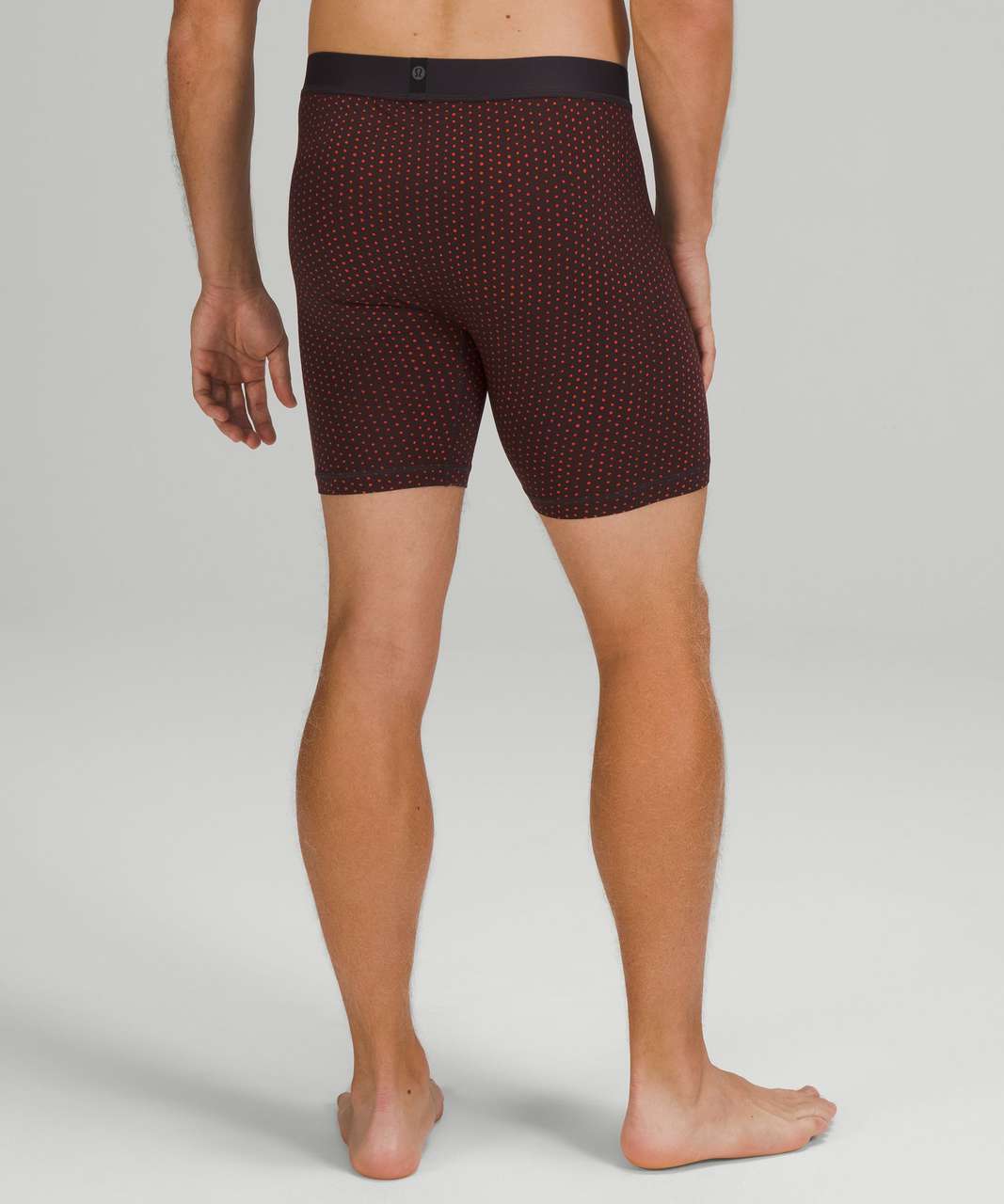 Lululemon Always In Motion Boxer 7" - Doodle Dot Autumn Red Black Granite