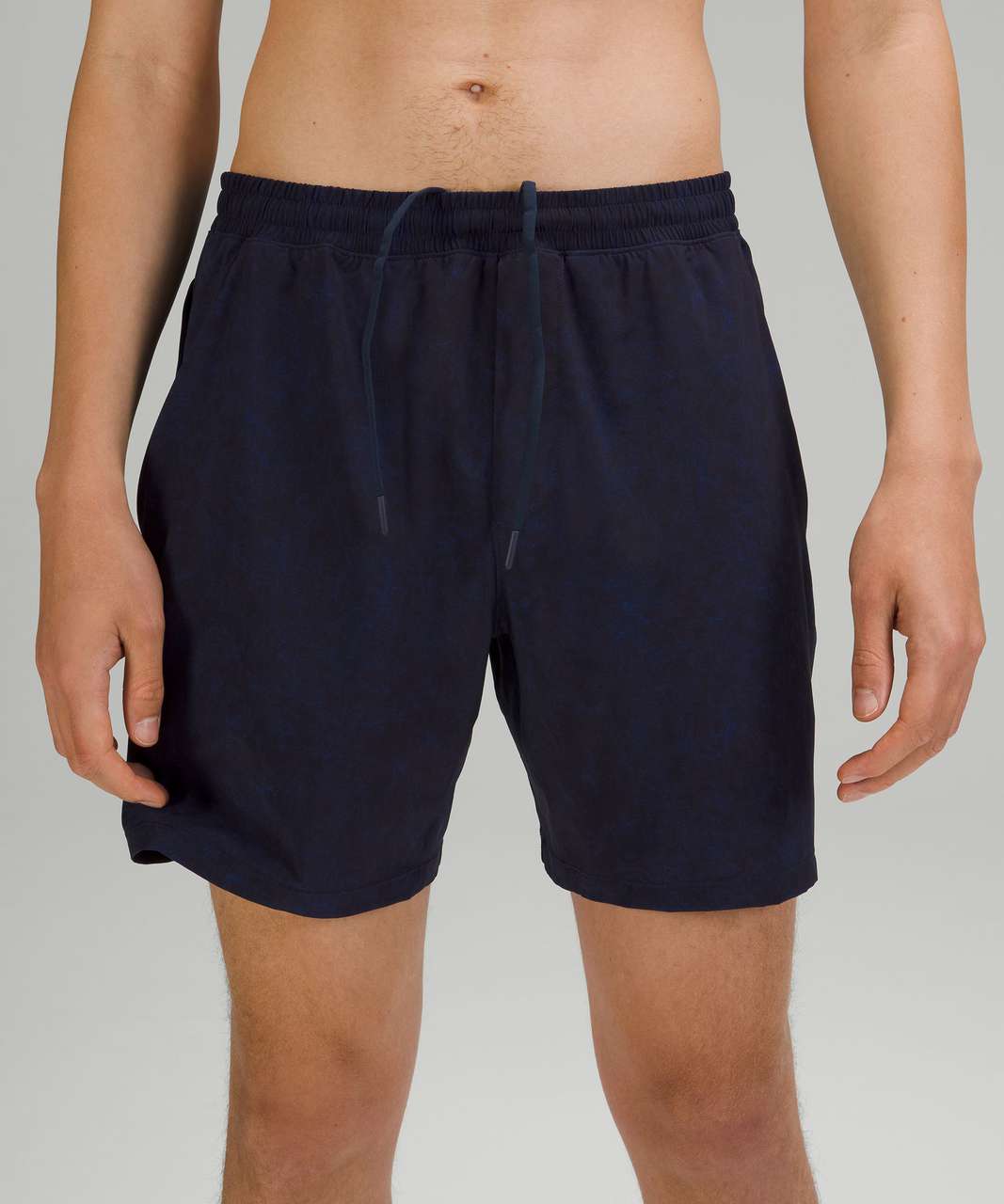 Lululemon Surge Linerless Short 6" - Gravel Dust True Navy Multi