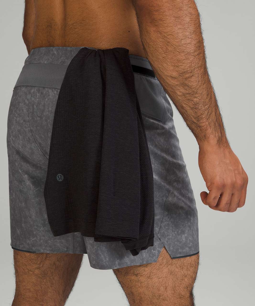 Shop Lululemon Shorts Outlet Online - Gravel Dust Asphalt Grey