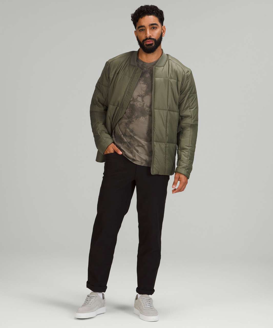 Lululemon Insulated Bomber Jacket - Medium Olive