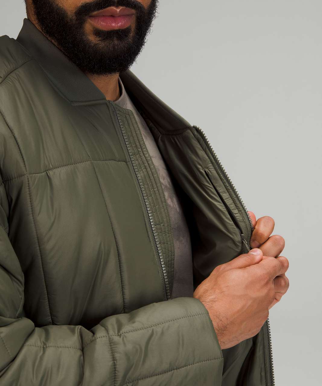 Lululemon Insulated Bomber Jacket - Medium Olive