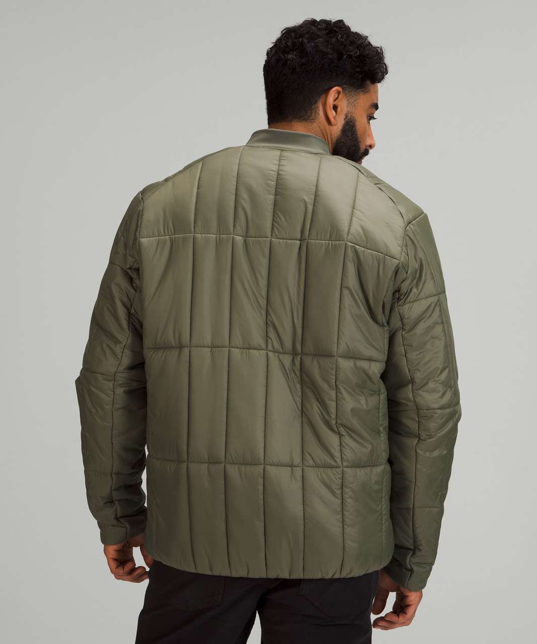 Lululemon Insulated Bomber Jacket - Medium Olive - lulu fanatics