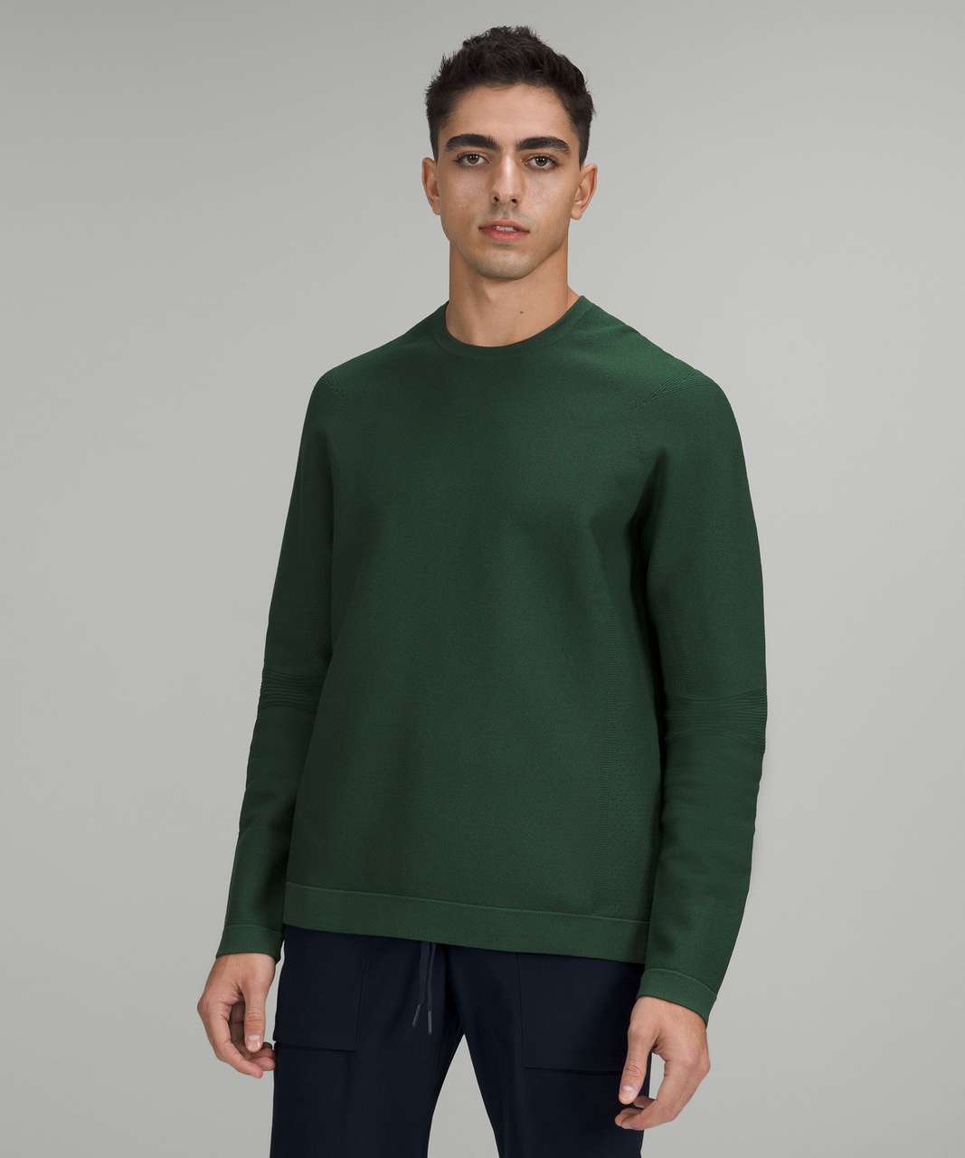 Lululemon AllAround Crewneck Sweater - Dark Olive / Everglade Green