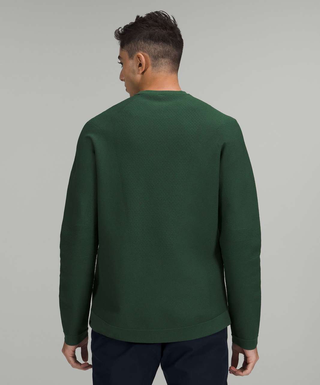 Lululemon AllAround Crewneck Sweater - Dark Olive / Everglade Green ...