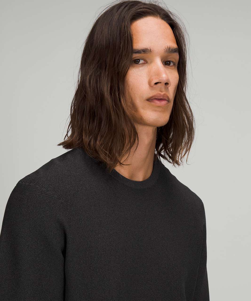 Lululemon AllAround Crewneck Sweater - Black / Graphite Grey