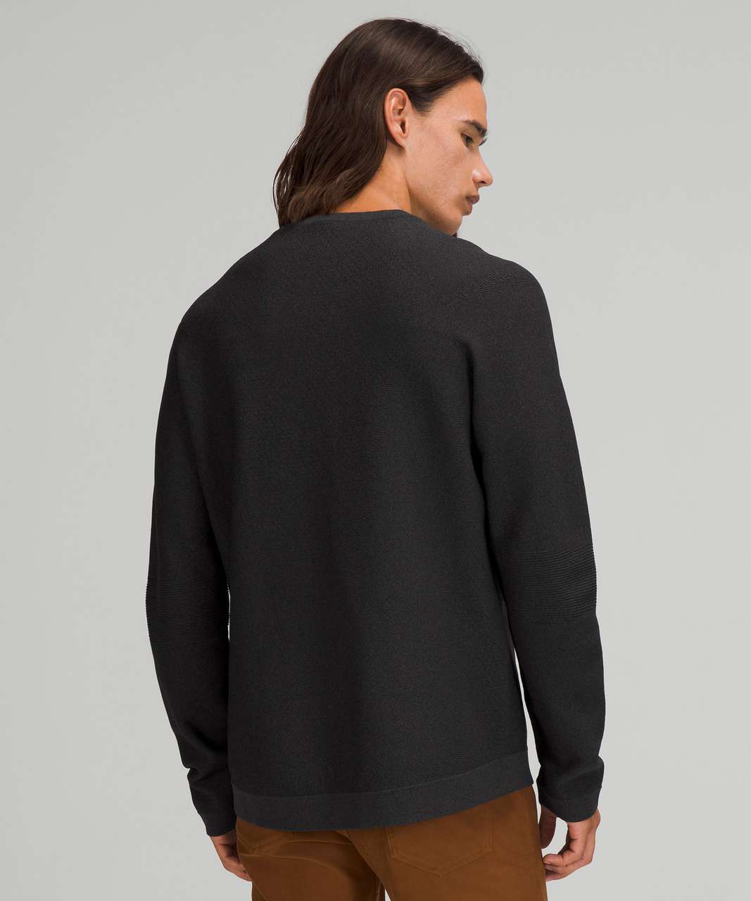 Lululemon AllAround Crewneck Sweater - Black / Graphite Grey