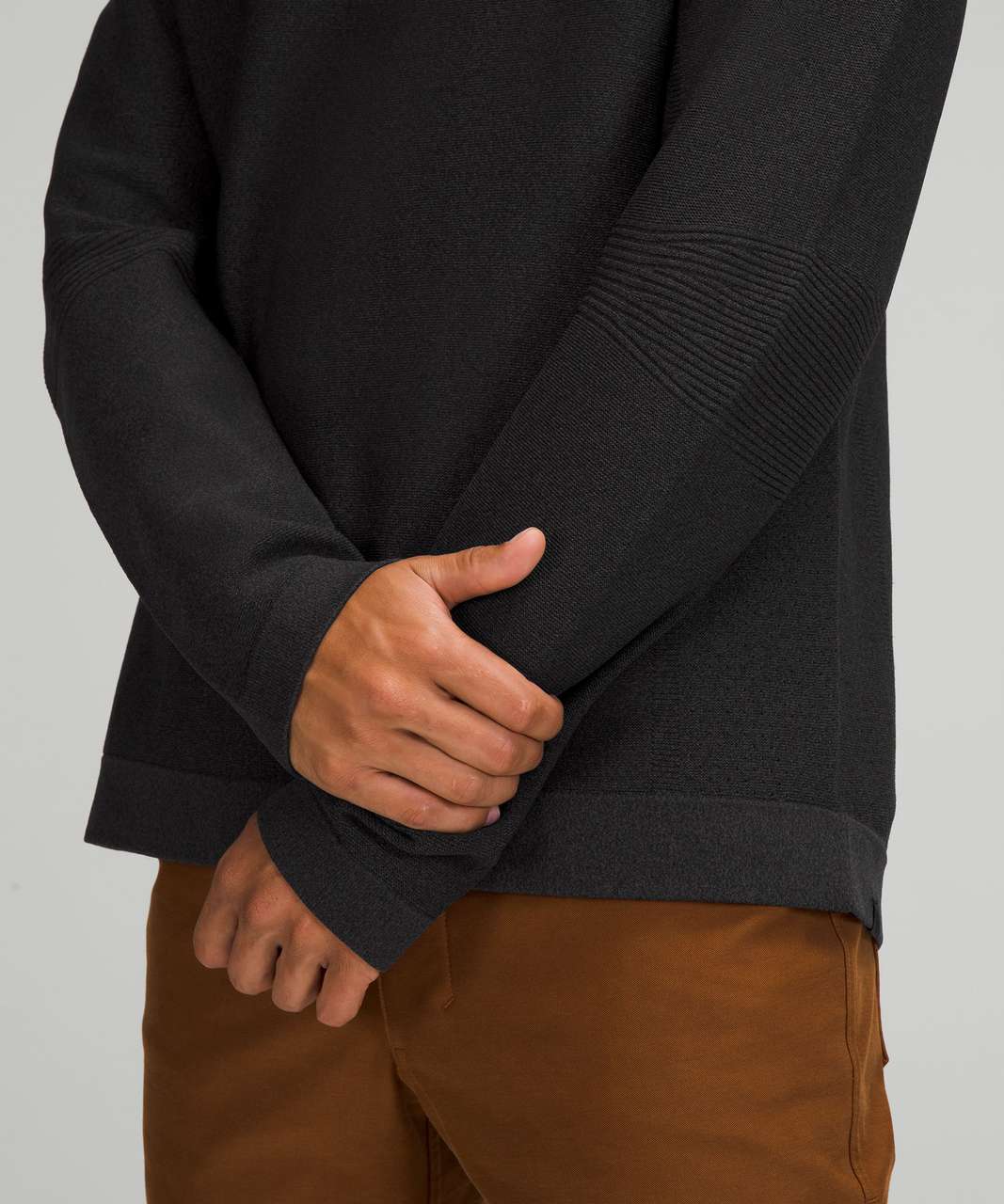 Lululemon AllAround Crewneck Sweater - Black / Graphite Grey