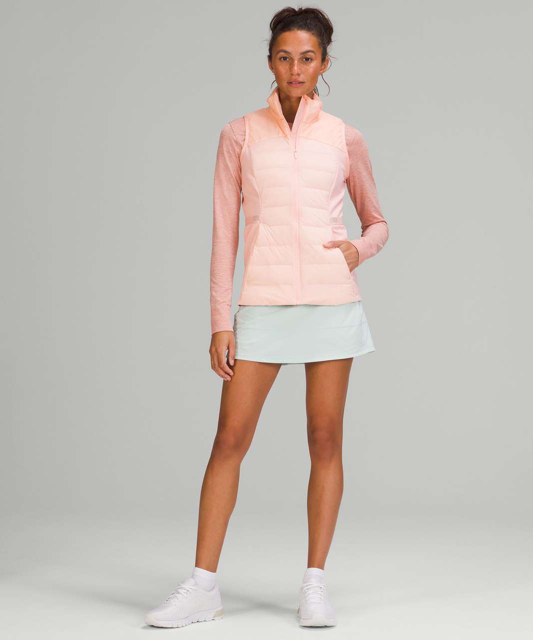 Lululemon Down for It All Vest - Pink Mist - lulu fanatics