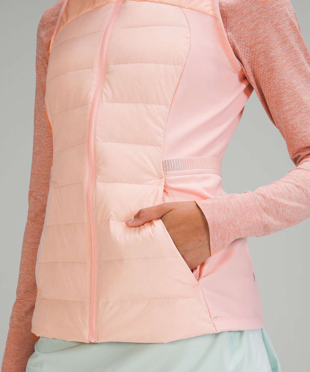 NEW LULULEMON Down For It All Goose Down Vest 6 8 12 Porcelain Pink