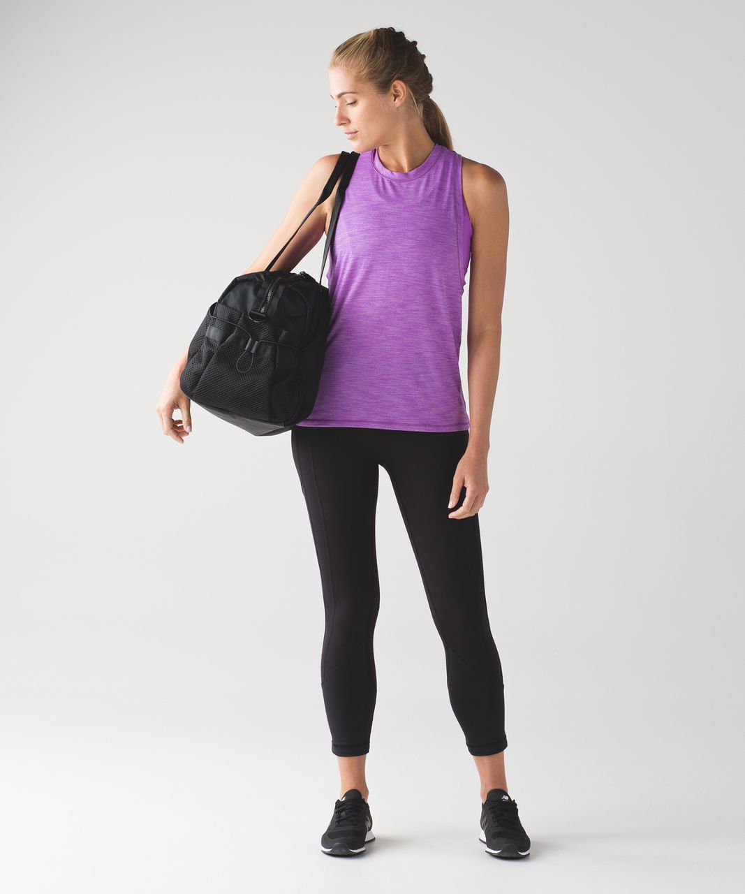 Lululemon Work The Circuit Tank - Heathered Moonlit Magenta / Moonlit Magenta