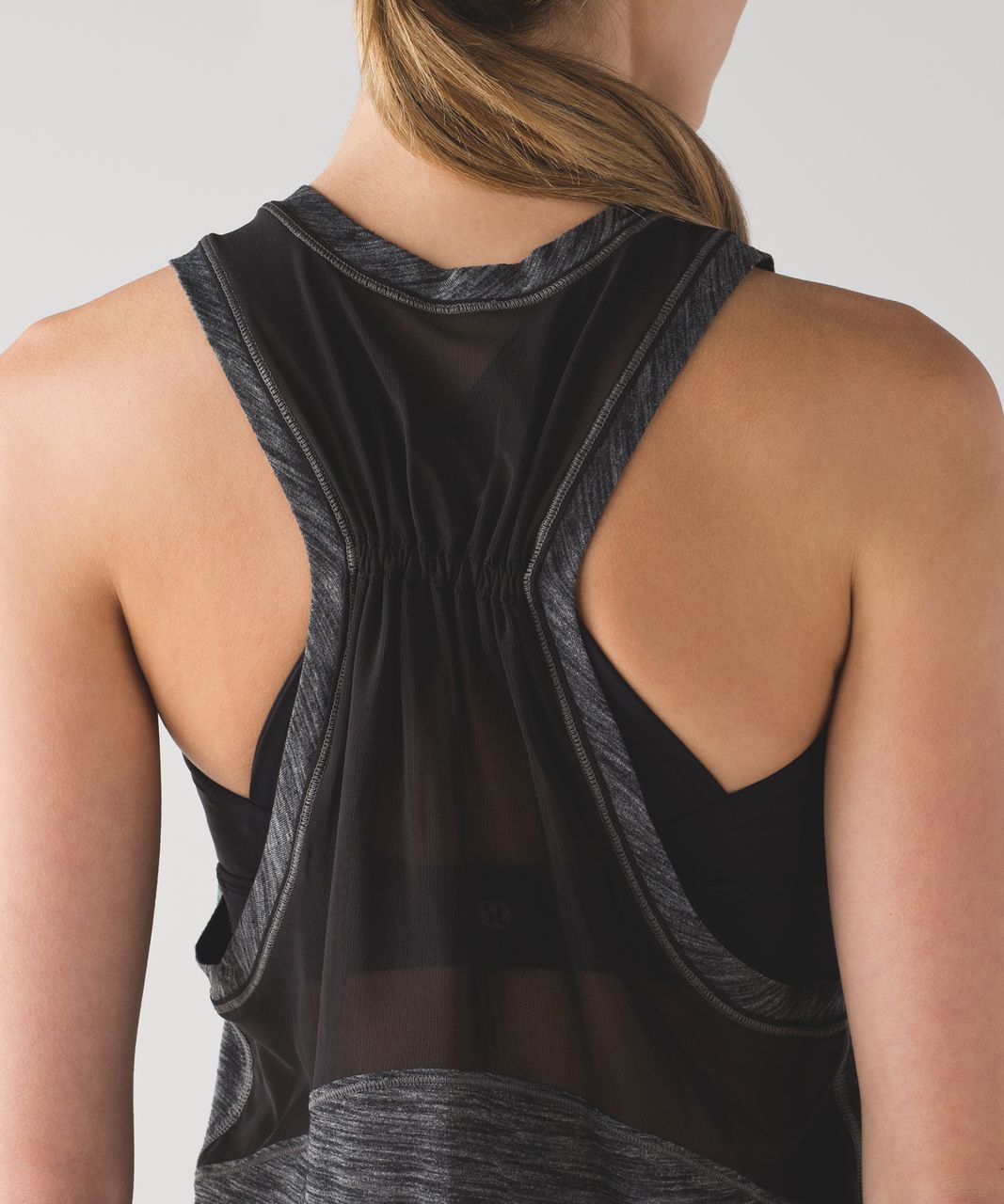 Lululemon Work The Circuit Tank - Heathered Black / Black