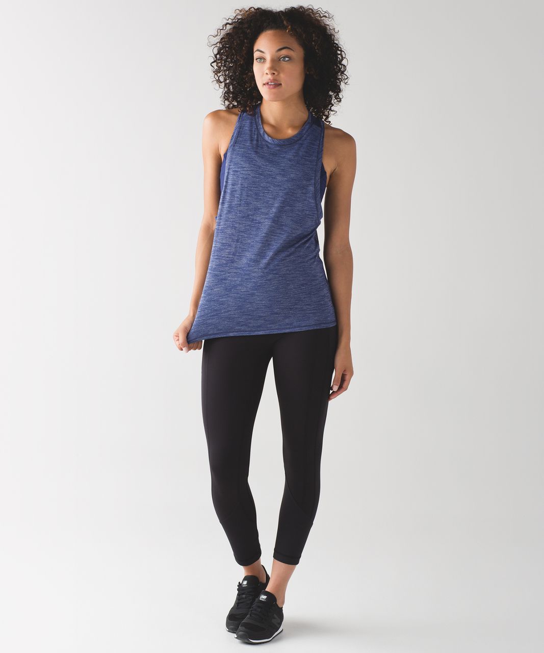 Lululemon Work The Circuit Tank - Heathered Hero Blue / Hero Blue