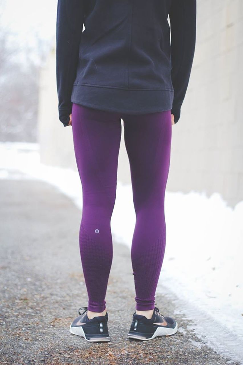 Lululemon Flow & Go Tight - Darkest Magenta