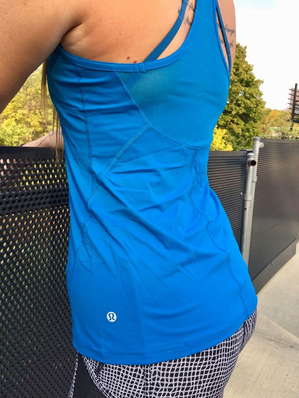 Lululemon Wild And Free Tank - Shocking Blue - lulu fanatics