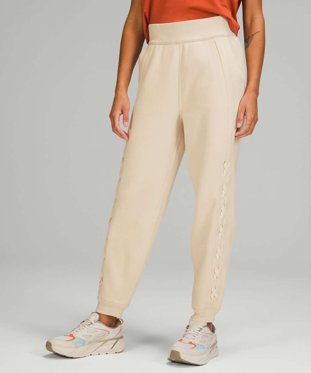 lululemon athletica, Pants & Jumpsuits, Nwt Lululemon Scuba High Rise  Jogger In White Opal Sparkle