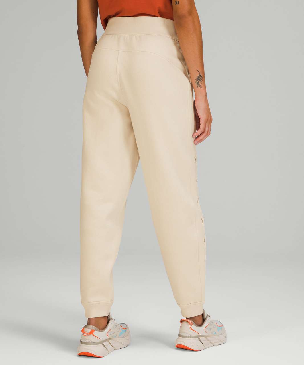 Lululemon Braided Detail High-Rise Jogger - White Opal - lulu fanatics