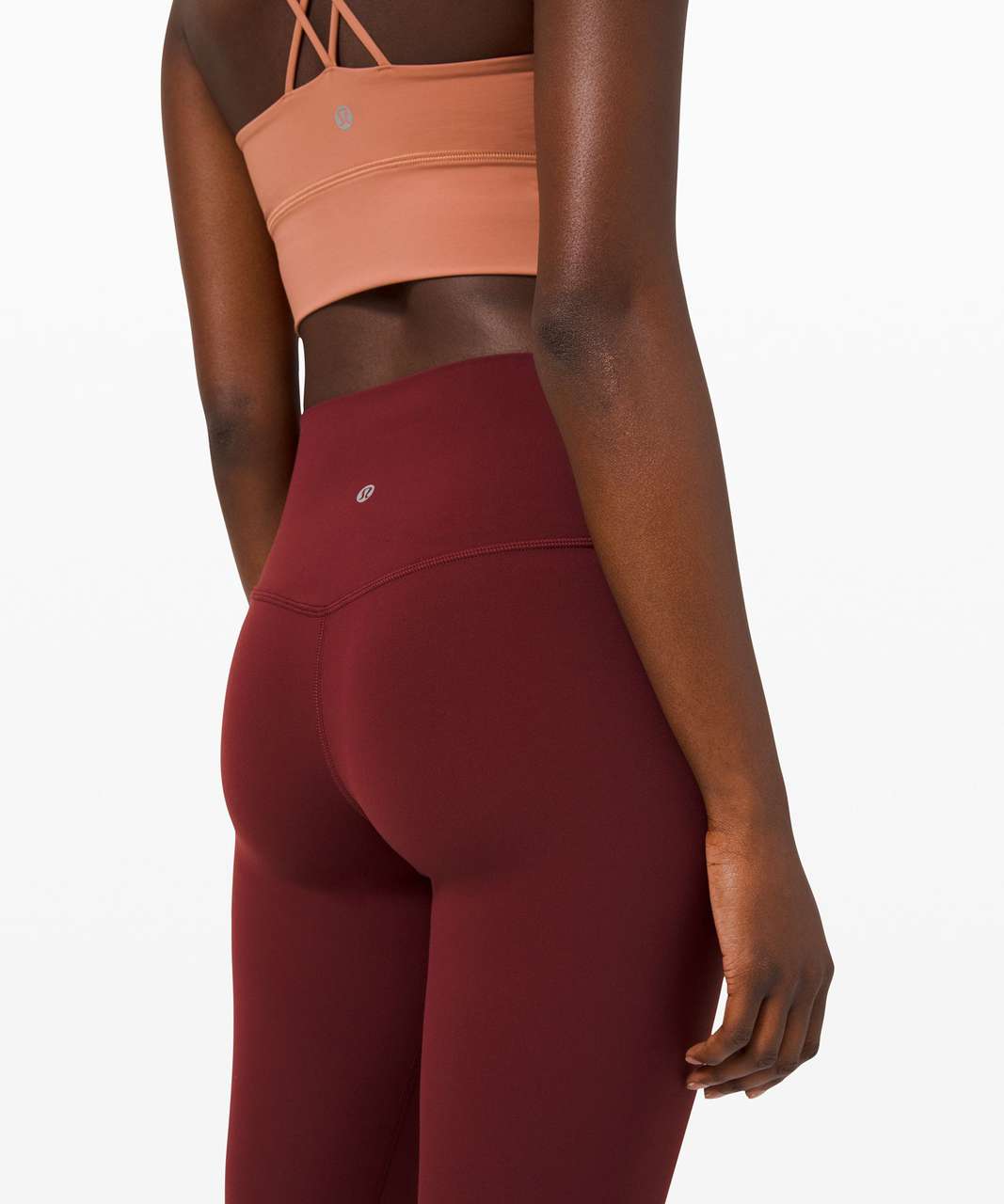 Lululemon Stretch High-Rise Pant 7/8 Length - Red Merlot - lulu fanatics