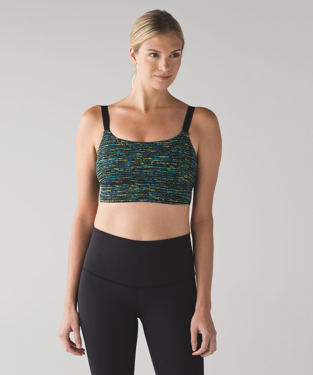 Lululemon Both Ways Bra - Mini Warp White Black / Black - lulu