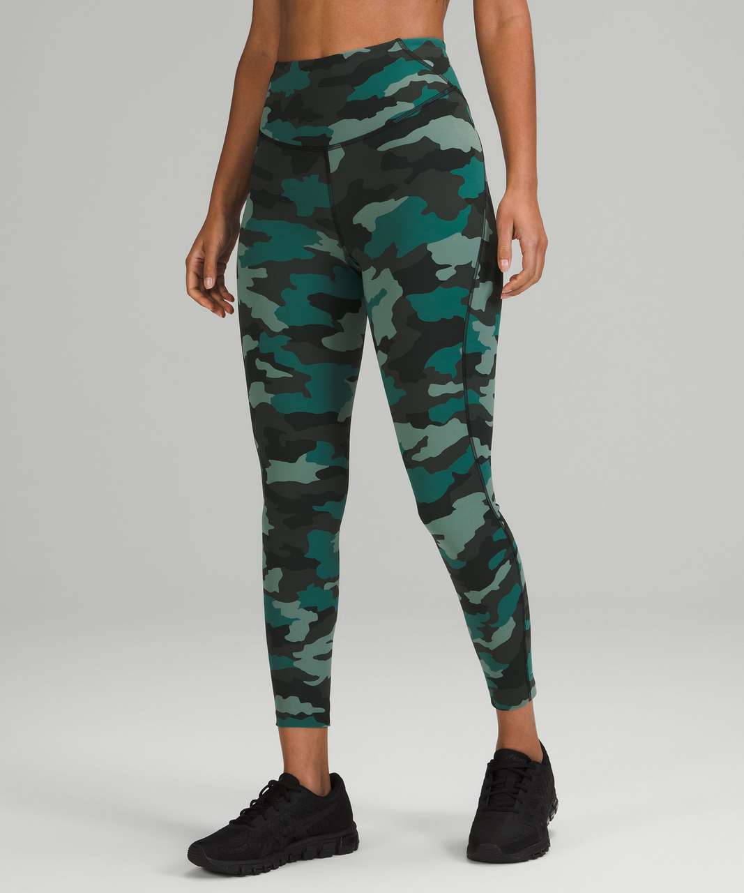 NWT Lululemon Base Pace High Rise Tight 25 Intertwined Camo Olive