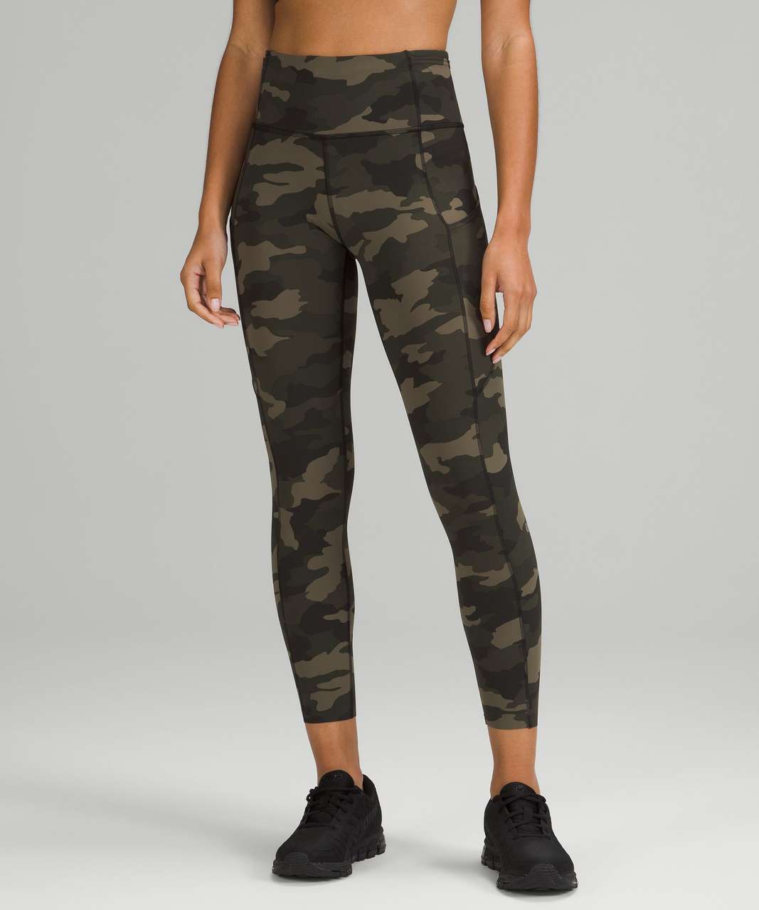 Lululemon Fast and Free High-Rise Tight 25" - Heritage 365 Camo Medium Olive Multi