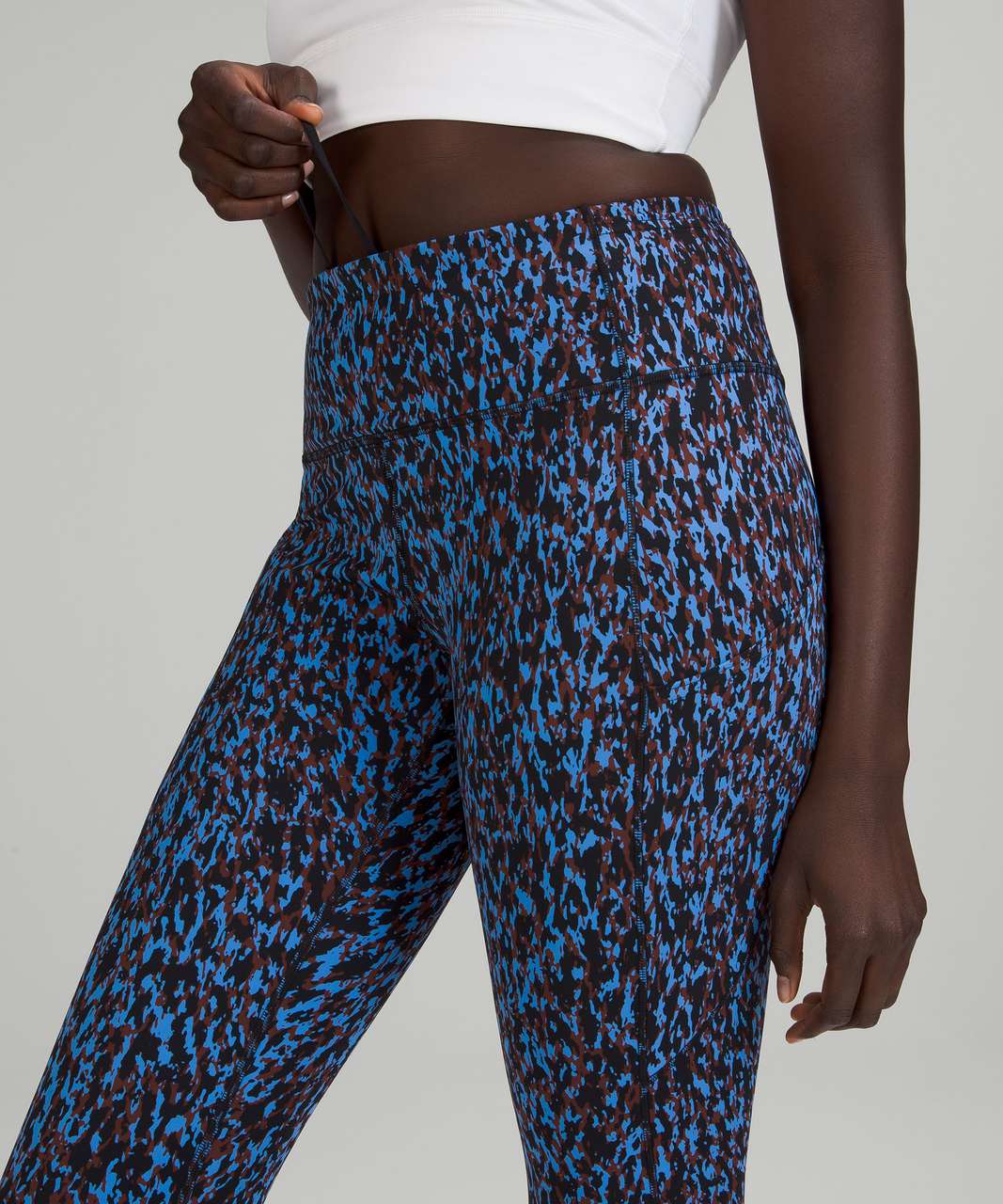 Lululemon Fast and Free High-Rise Tight 25 - Leopard Camo Blue Nile Multi  - lulu fanatics