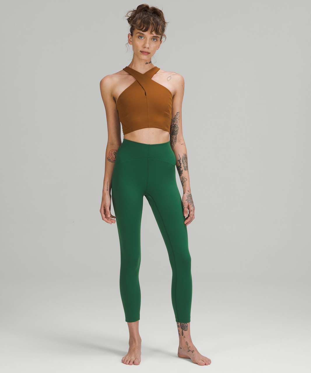 lululemon athletica, Pants & Jumpsuits, Lululemon Instill Leggings Bronze  Green