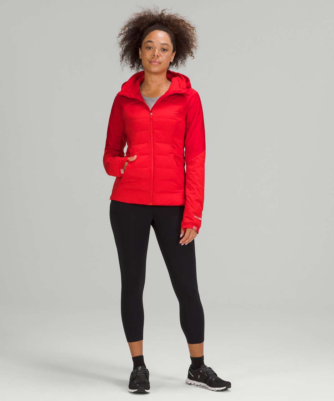 Lululemon Down for It All Jacket - Grenadine Red - lulu fanatics