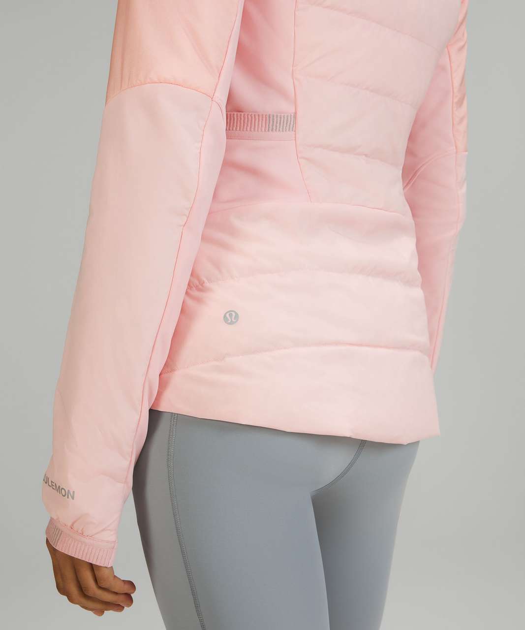 Lululemon Down For It All Jacket Full Zip Hood Size 8 Pink Mist