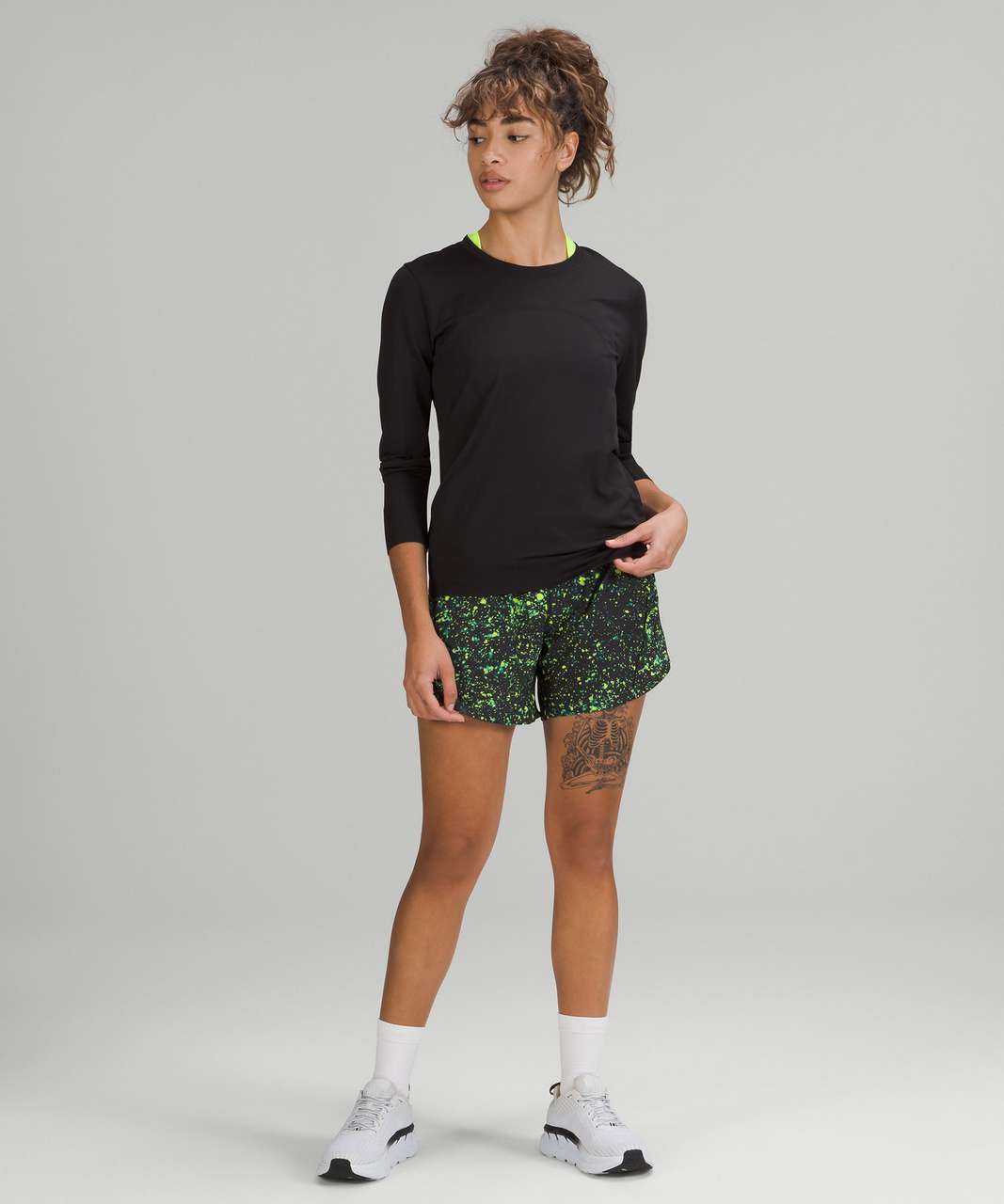 Lululemon Track That Mid-Rise Short 5 - Black - lulu fanatics