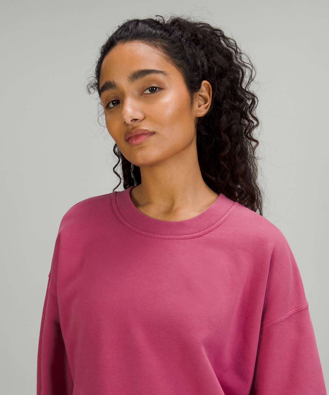 Lululemon Perfectly Oversized Crew - Pink Lychee