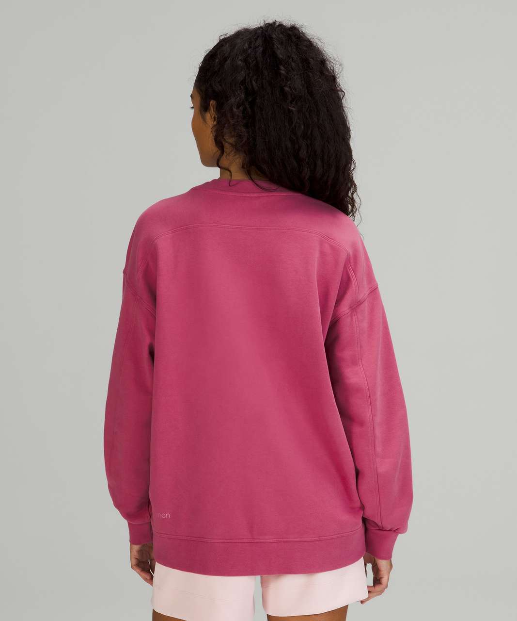 Lululemon Perfectly Oversized Crew - Pink Lychee - lulu fanatics