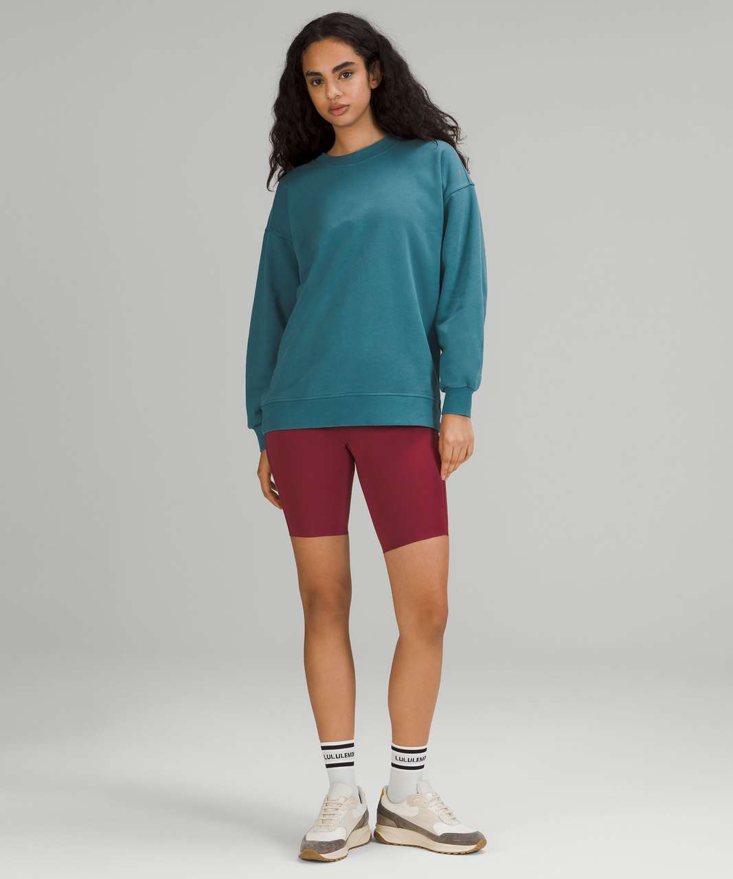 Lululemon Perfectly Oversized Crew In Pastel Blue