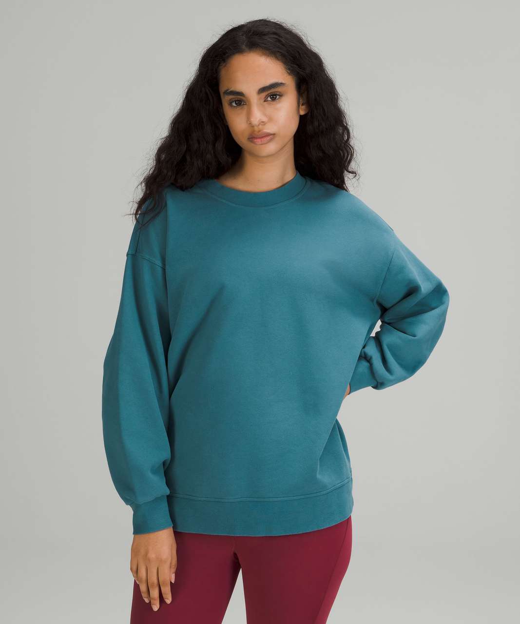 Lululemon Perfectly Oversized Crew - Capture Blue - lulu fanatics