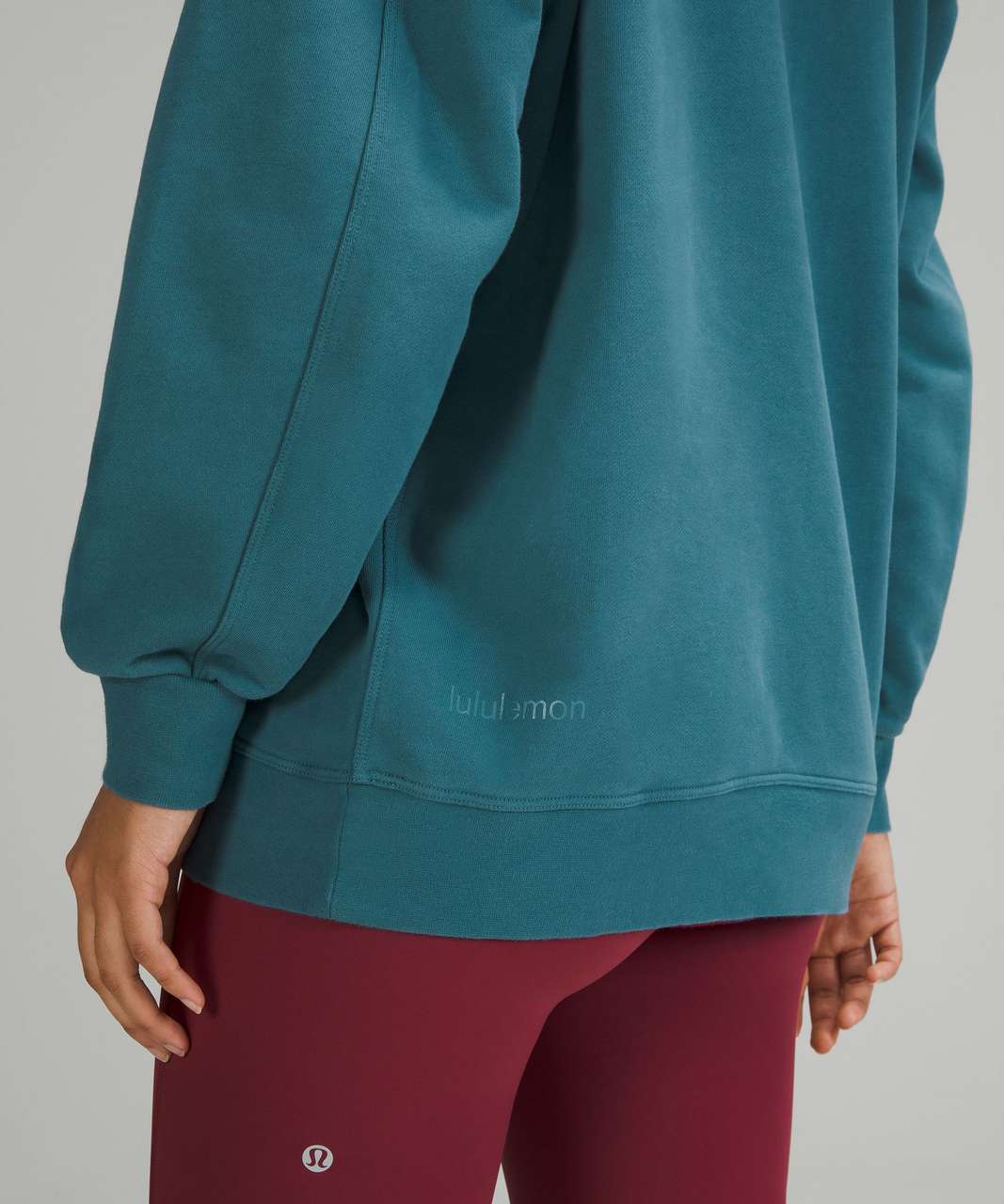 Lululemon Perfectly Oversized Crew *Fleece - Storm Teal - lulu fanatics