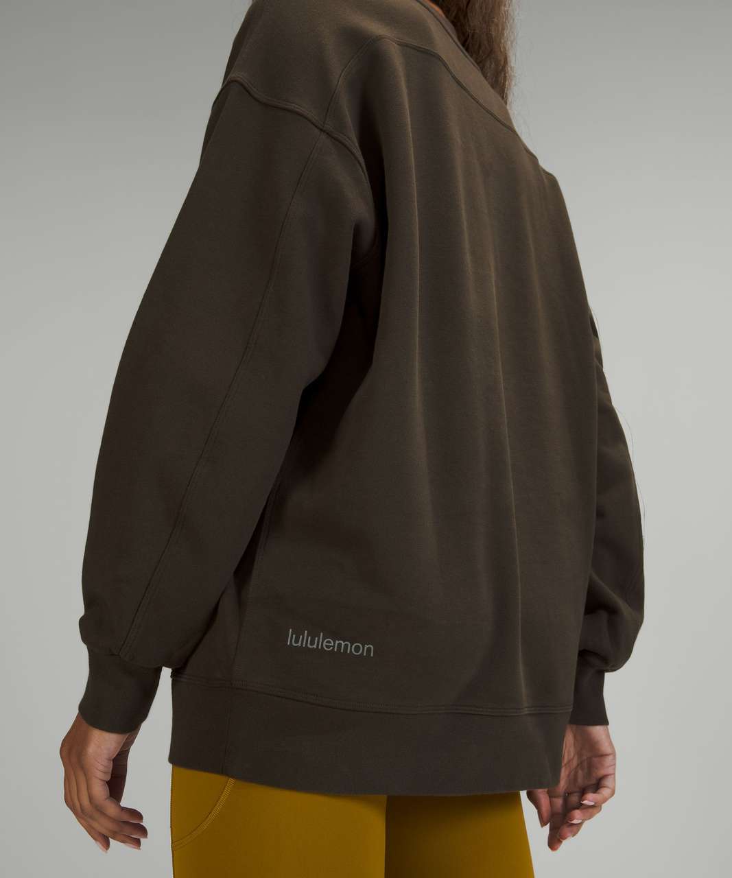 Lululemon Perfectly Oversized Crew - Dark Olive - lulu fanatics