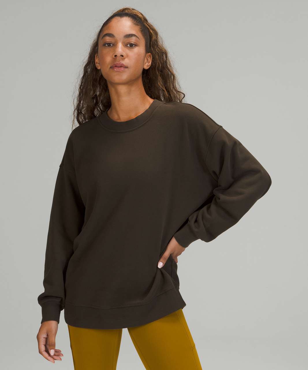 Sweatshirt de Mulher Perfectly Oversized Cropped Crew · lululemon