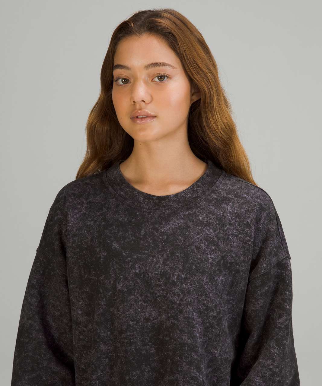 NWT Lululemon French Terry Oversized LS Crew Sweatshirt Tee, Soft