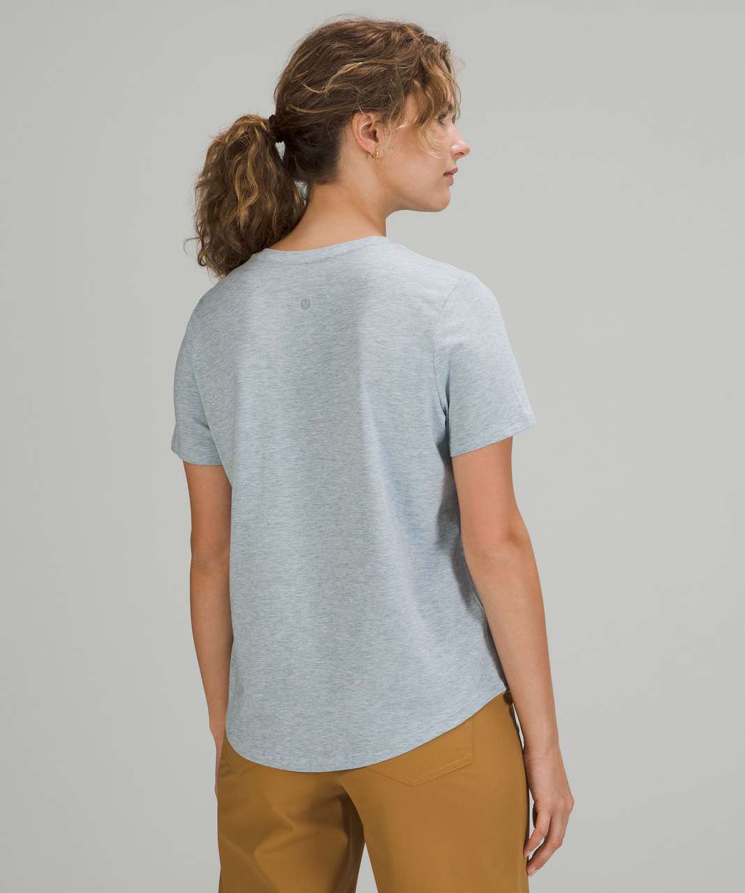 Lululemon Love Crew Short Sleeve T-Shirt - Heathered Chambray