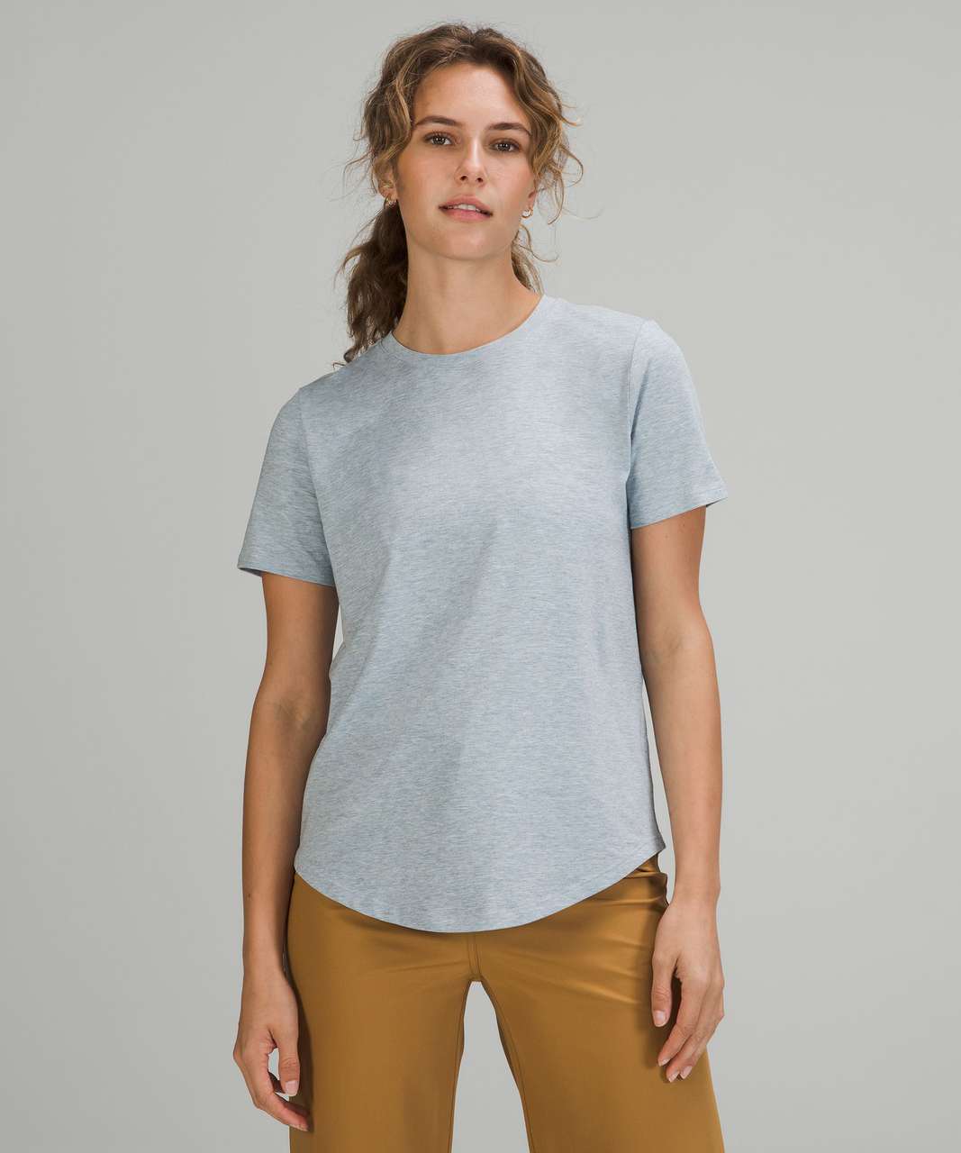 Lululemon Love Crew Short Sleeve T-Shirt - Heathered Chambray