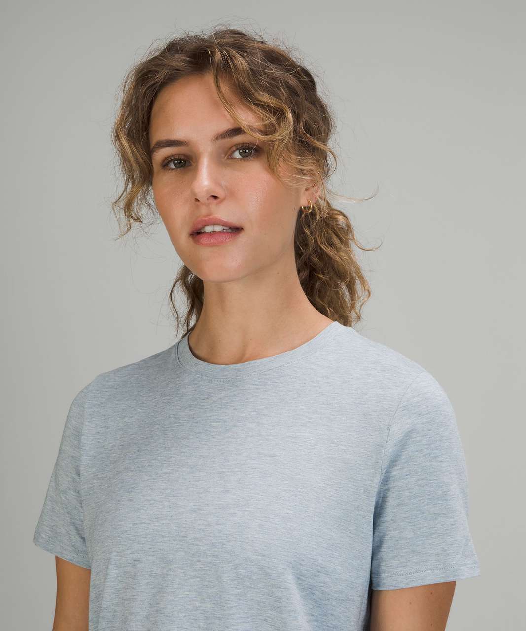 Lululemon Love Crew Short Sleeve T-Shirt - Heathered Chambray