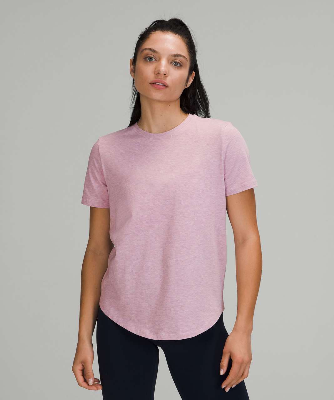 Lululemon Love Crew Short Sleeve T-Shirt - Heathered Pink Taupe