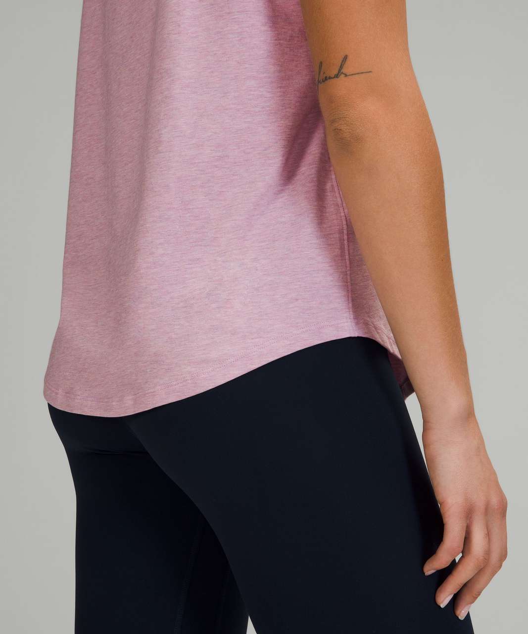 Lululemon Love Crew Short Sleeve T-Shirt - Heathered Pink Taupe