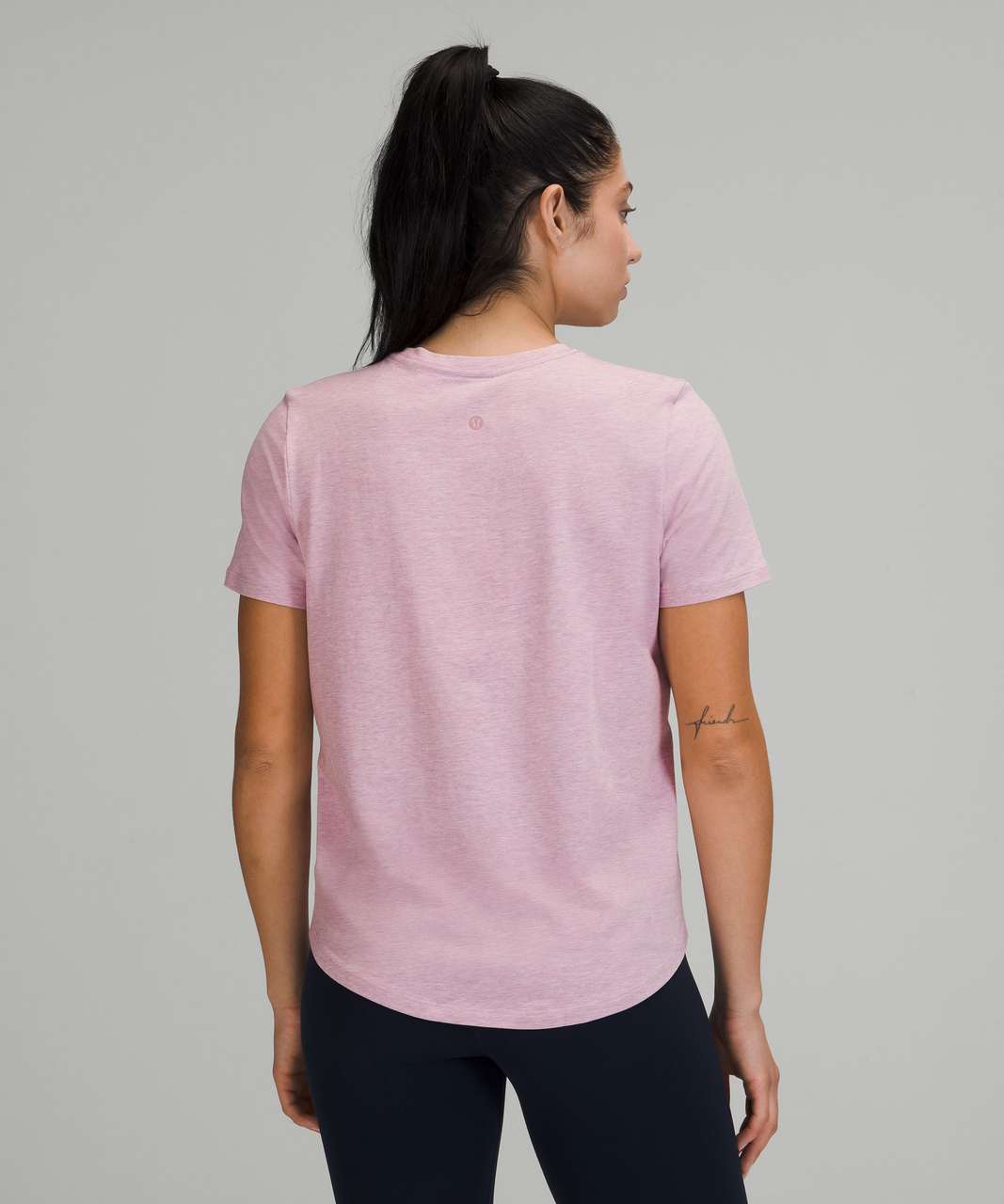 Lululemon Love Crew Short Sleeve T-Shirt - Heathered Pink Taupe