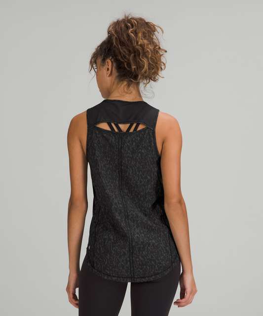 Lululemon Sculpt Tank Top in Dottie Tribe Black White Sz 4 NEW NWT