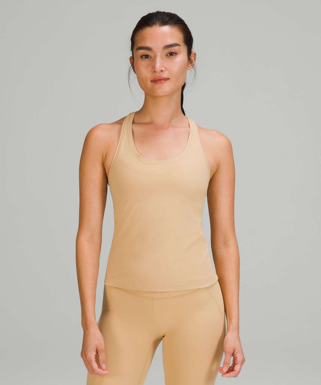 Lululemon Cool Racerback Short Tank Top *Nulu - Pecan Tan - lulu fanatics