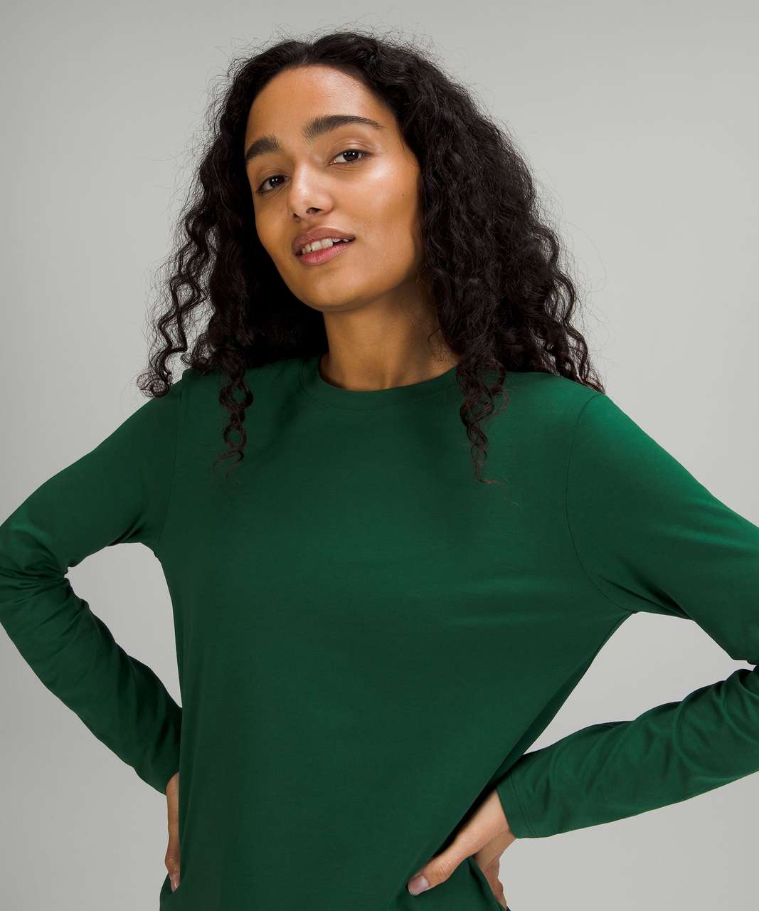 Swiftly Relaxed Long Sleeve  Everglade Green/Everglade Green