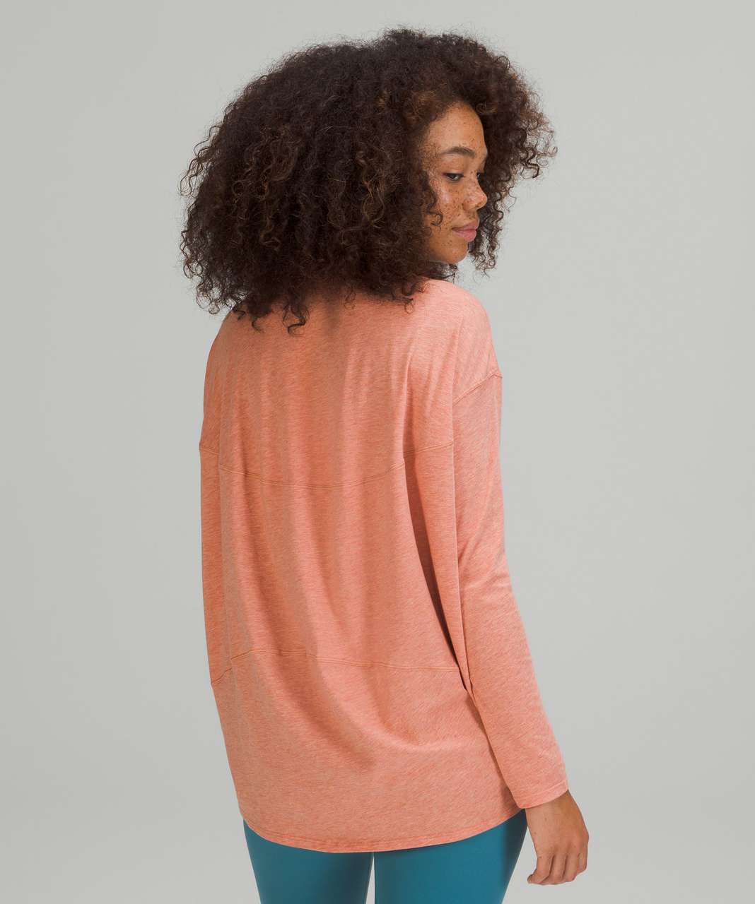 Lululemon Back in Action Long Sleeve Shirt - Heathered Pink Savannah