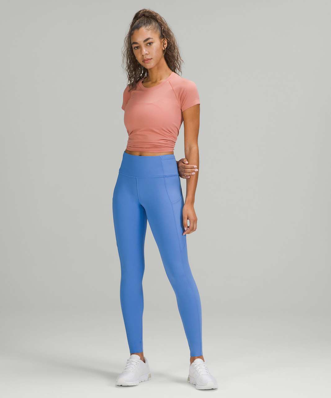 Lululemon Fast and Free Brushed Fabric High-Rise Tight 28 - Blue Nile -  lulu fanatics